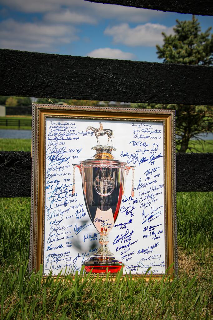 An item for auction at ABR’s Pre-Preakness Party Benefiting Thoroughbred Aftercare. 